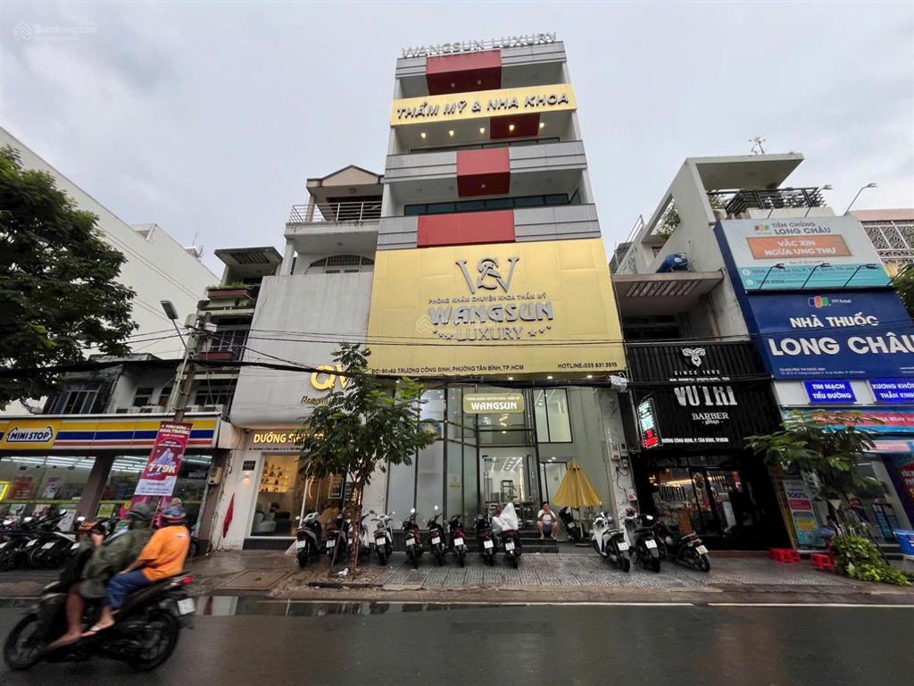 Cho thuê building mặt tiền trương công định  hầm 8 tầng  pccc đầy đủ  giá cực tốt 160 tr/tháng