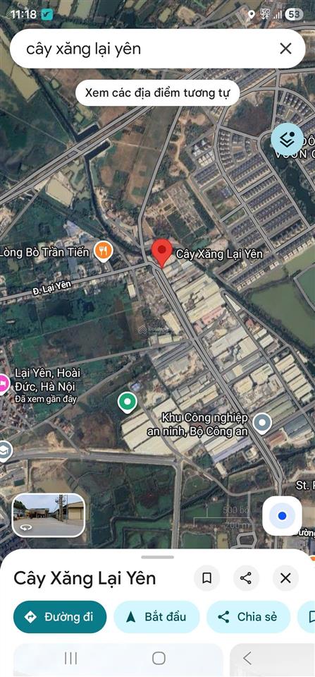 Cho thuê kho, xưởng tại cây xăng lại yên khu công nghiệp lại yên, hoài đức