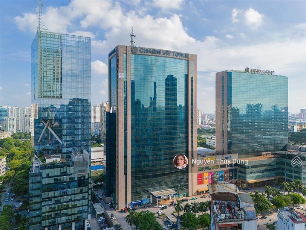 Bql toà nhà cho thuê văn phòng charmvit tower trần duy hưng, dt 2.464m2 có cắt nhỏ. giá ưu đãi