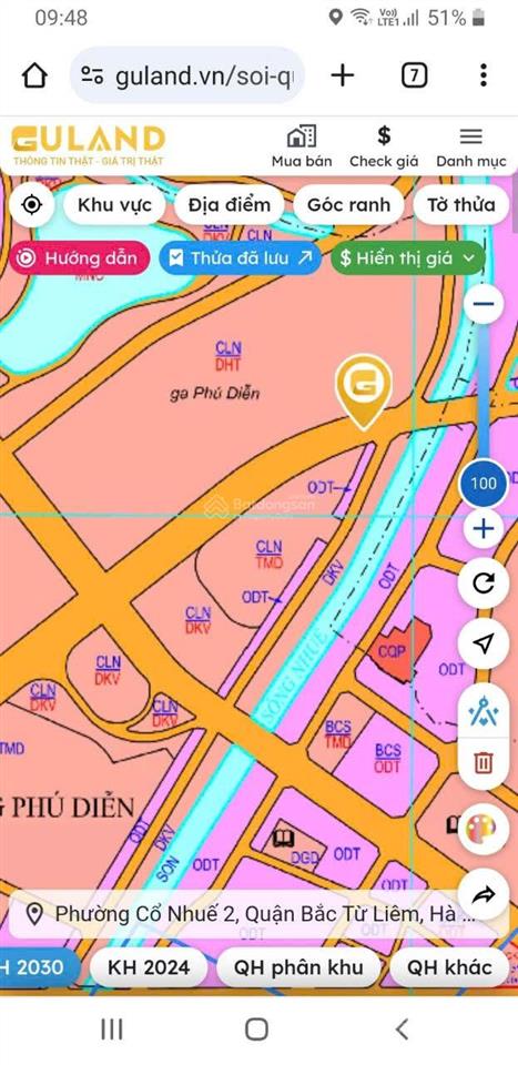 Chính chủ chuyển nhượng dự án tmdv phú diễn 2,7ha giá 100 tỷ (còn bớt)