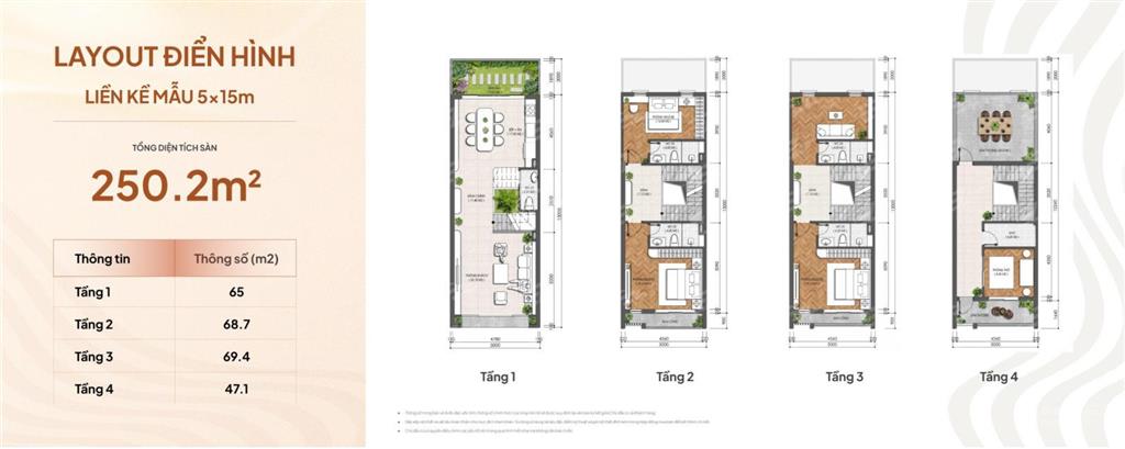 Sở hữu biệt thự 90m2, 4 phòng ngủ, 3 phòng tắm, giá chỉ 6 tỷ đồng