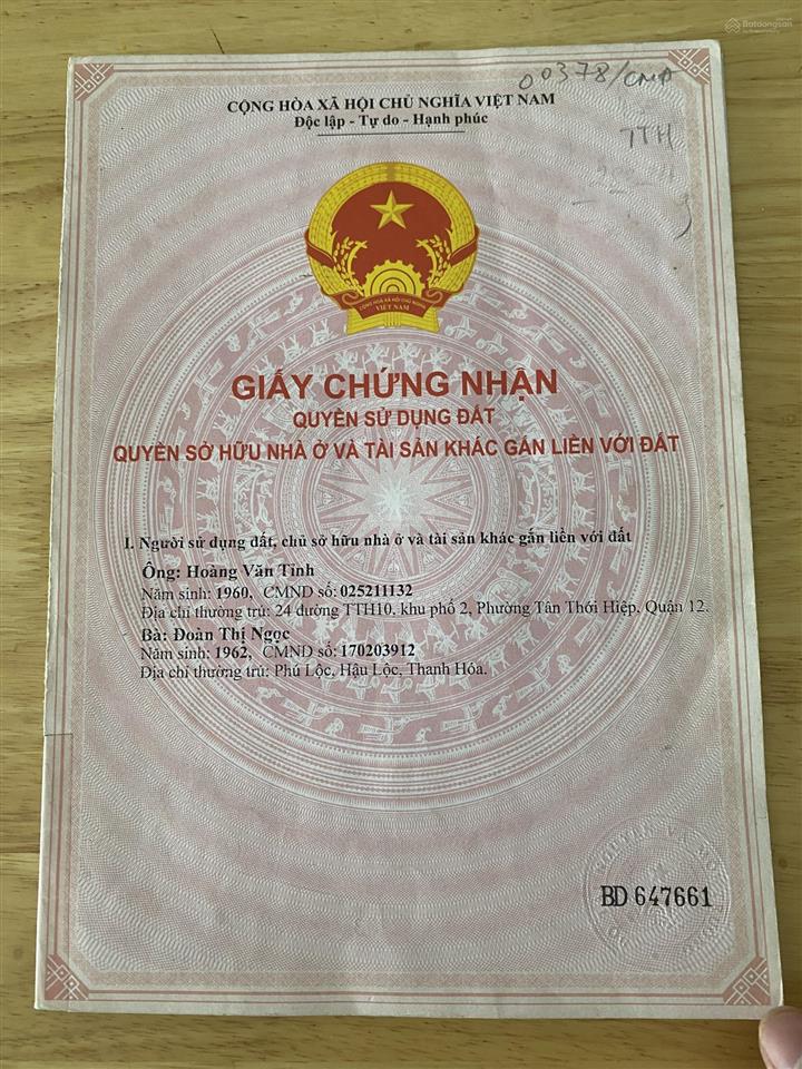 Bán đất đẹp tại nguyễn thị căn, quận 12, 6,8 tỷ, 84 m2, pháp lý đầy đủ