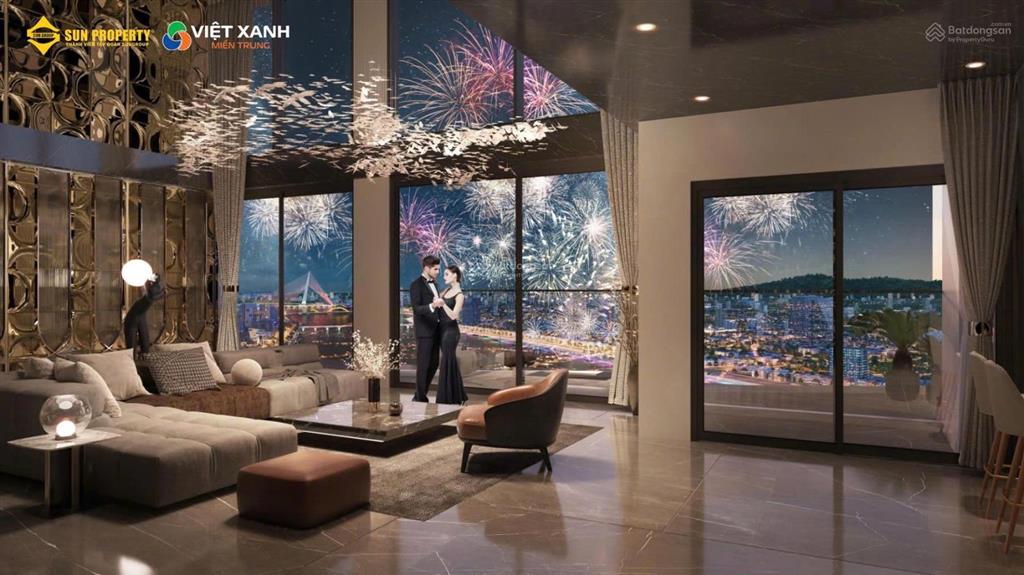 Siêu phẩm penthouse 2 tầng slight tower  view ngã ba sông & downtown  chỉ 5,26 tỷ