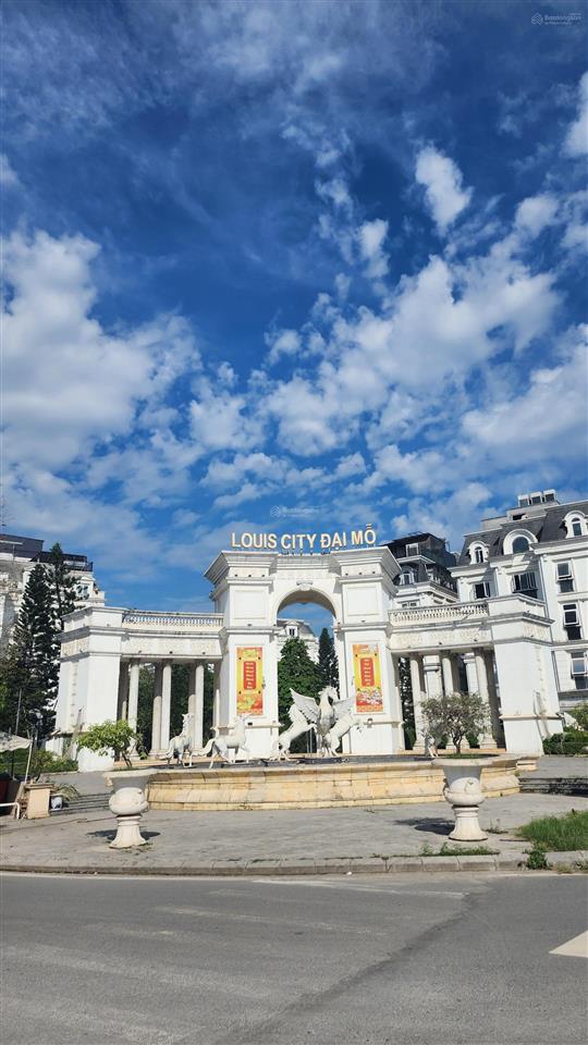 Gấp! cần bán gấp lô liền kề đường 12m louis city đại mỗ, dt96m2x5 tầng, mt6m, giá 26 tỷ tl.