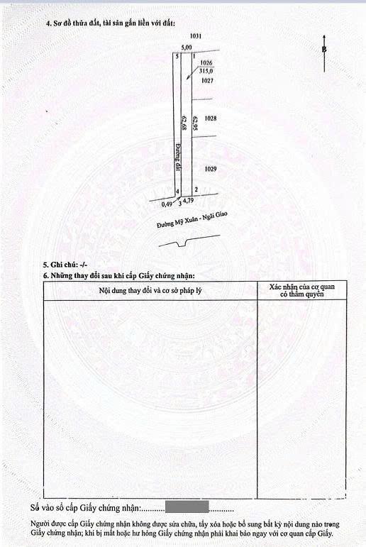 Đất vị trí đẹp, tiềm năng phát triển  mặt tiền khu vực mỹ xuân ngãi giao