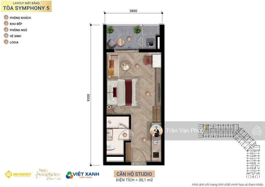 Siêu hiếm  chỉ 1,8 tỷ sở hữu căn studio symphony 5 vận hành airbnb cực tốt. chiết khấu cao 25%