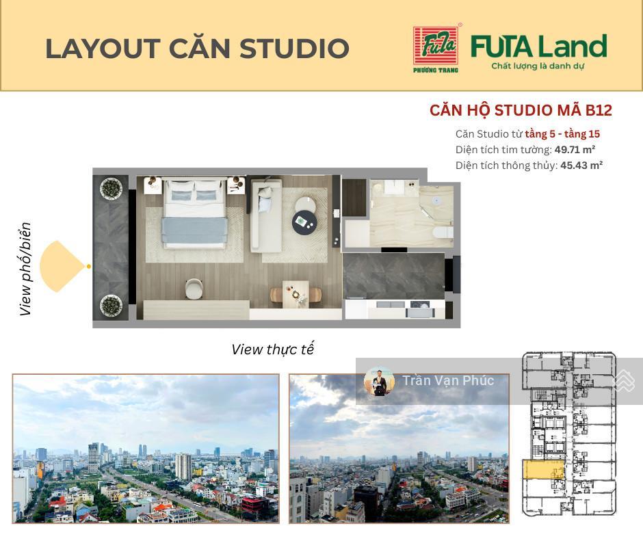 Bán căn hộ studio times square đà nẵng mặt tiền võ nguyên giáp, biển mỹ khê, sở hữu lâu dài