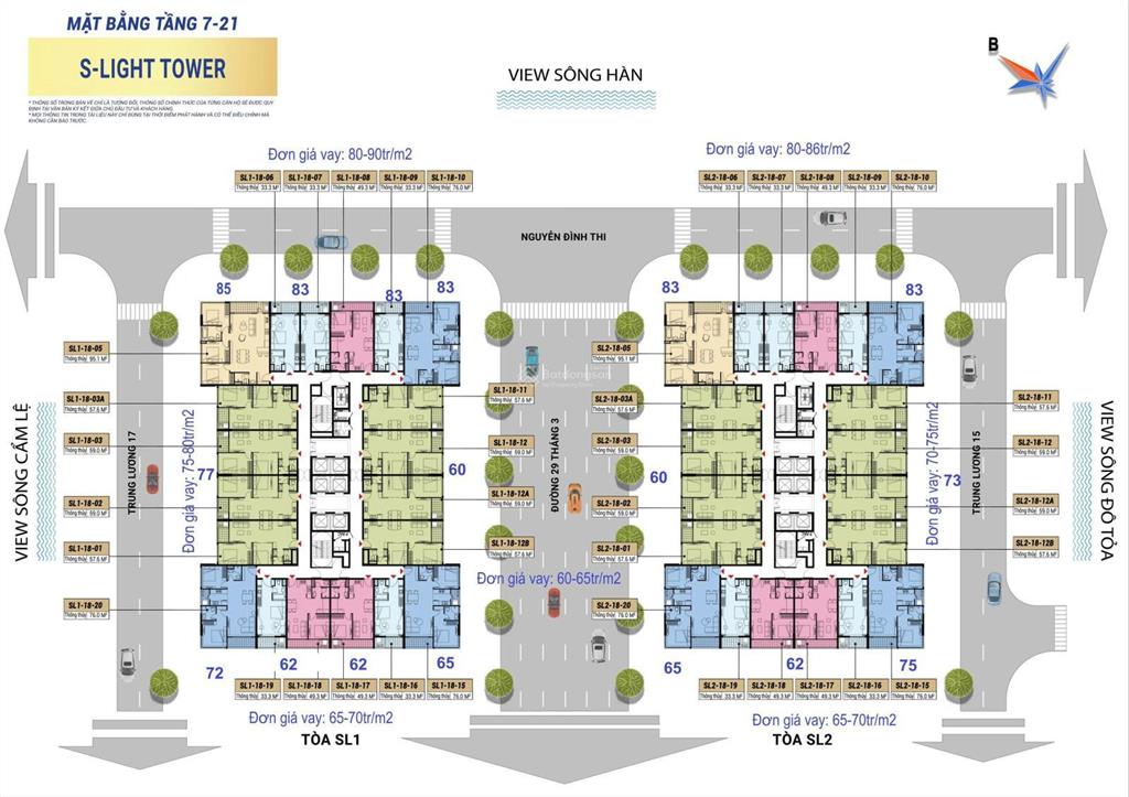 Bán nhanh căn 2pn view sông hàn & pháo hoa  chỉ 2,95 tỷ | slight đà nẵng