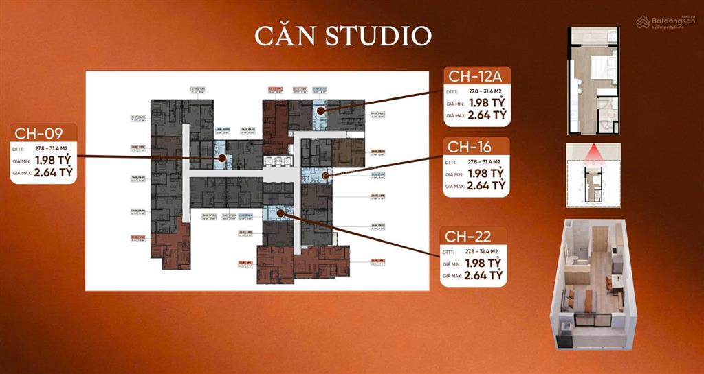 Suất ngoại giao căn hộ studio biển sơn trà chỉ 490 triệu/căn