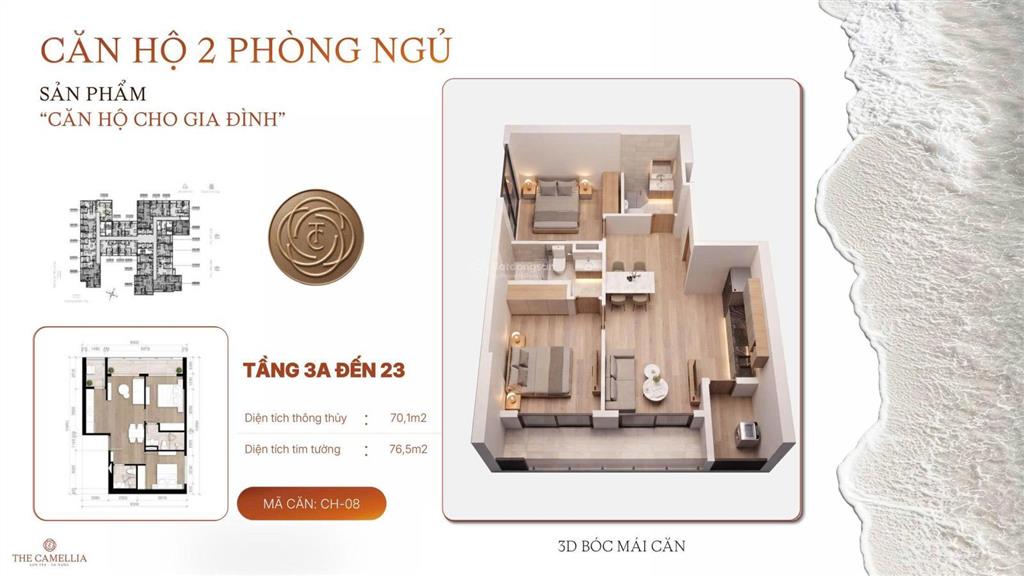 Quỹ ngoại giao căn góc 2 phòng ngủ, sở hữu lâu dài, biển mân thái sơn trà, được chiết khấu cao 13%
