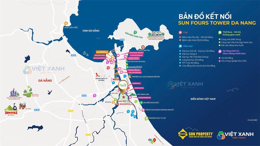 Căn hộ studio sân vườn cuối cùng fours tower, giá trực tiếp cđt, sát sông gần biển, công viên 50ha