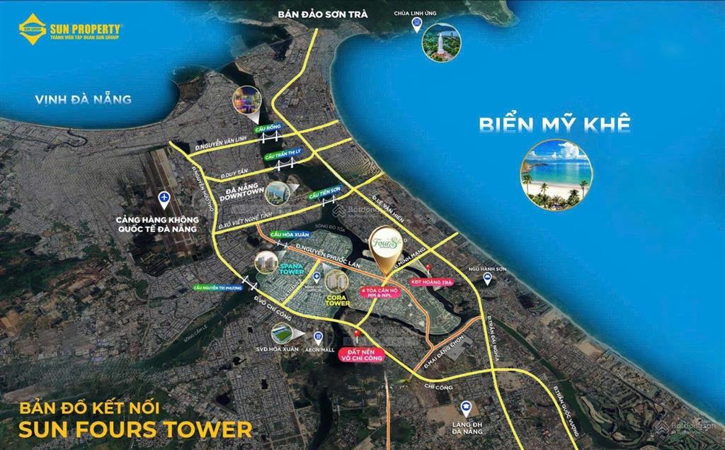 990 triệu ban đầu sở hữu ngay căn hộ 2 phòng ngủ f2 fours, view biển, ngũ hành sơn, vay lãi suất 0%