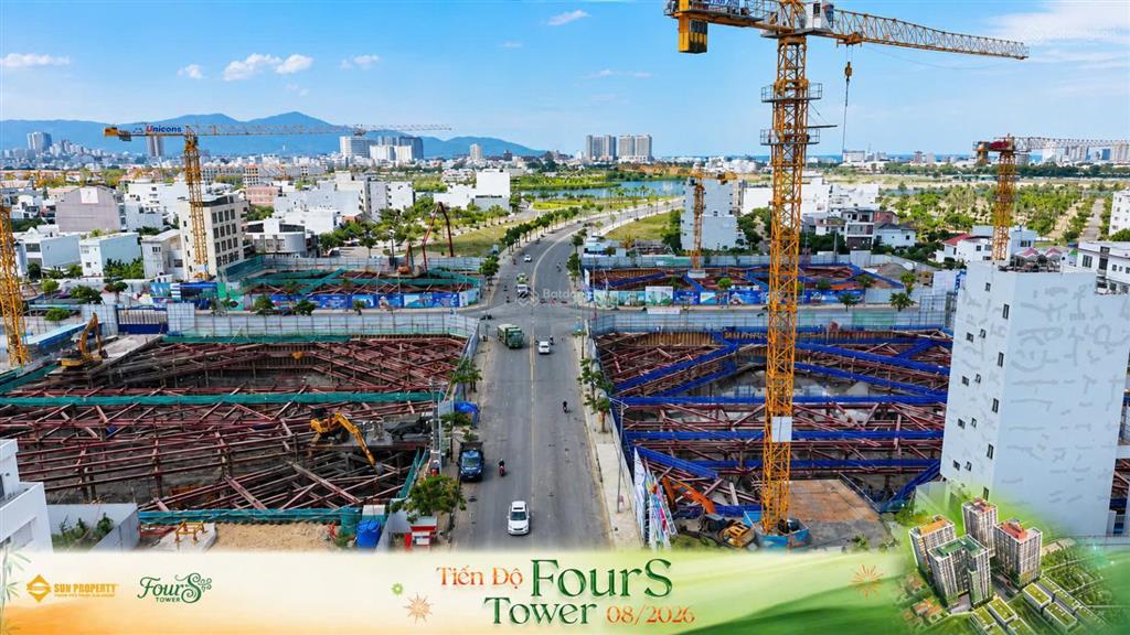 990 triệu ban đầu sở hữu ngay căn hộ 2 phòng ngủ f2 fours, view biển, ngũ hành sơn, vay lãi suất 0%