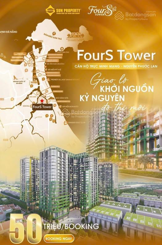 Cực hot căn studio tòa f2 fours tower, hướng đông nam, view sông, biển, núi ngũ hành sơn