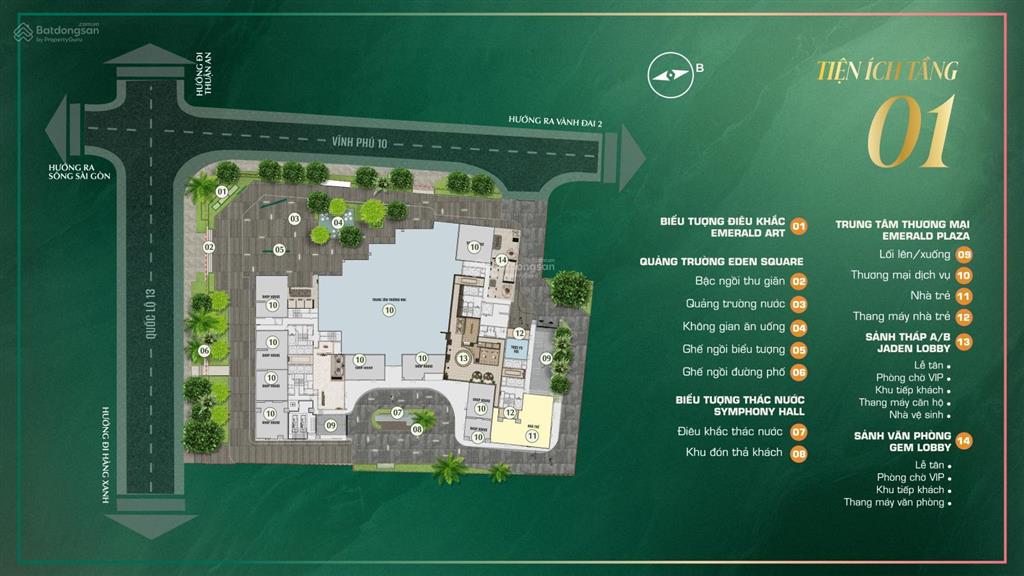 Căn hộ cao cấp emeral boulevard ngay ql13 chỉ từ 3tỷ/ căn.  0901 555 ***