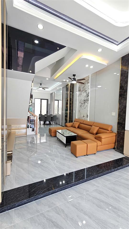 Bán nhà 1 thệt 1 lầu , gần ngã 4 miếu ông cù , dt743 full nội thất , thổ cư & hoàn công. chính chủ