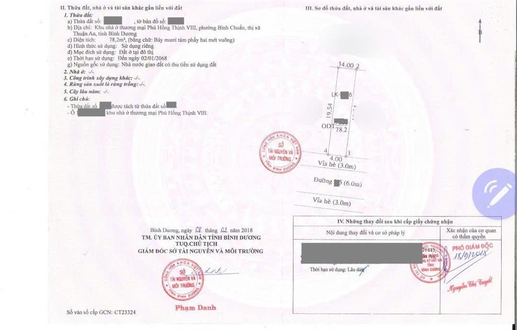 Bán đất gần ngã tư miếu ông cù .78,2m full thổ cư .kdc hiện hữu ,sạch đẹp văn minh .chính chủ