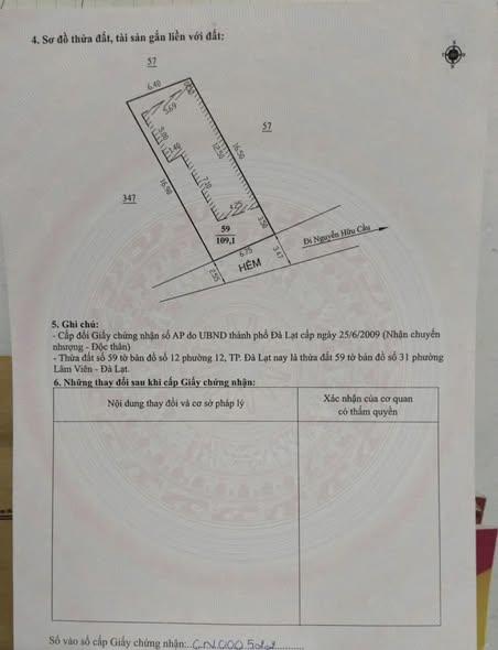 Bán Nhà Đường Nguyễn Hữu Cầu  - Phường Lâm Viên . (P 12 cũ )