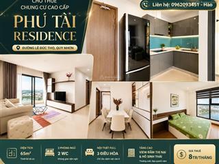 Cho thuê nhanh căn hộ cao cấp phú tài  residence (trung tâm quy nhơn)