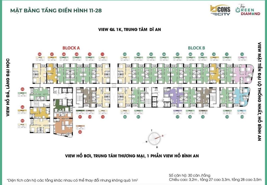 Bán nhanh căn 2pn bcons city 1,9 tỷ, giảm 5.65% ký hợp đồng 5% ngưng nửa năm sau đóng tiếp