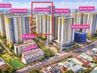 Cho thuê nhanh căn hộ bcons city tháp emerald, dt 51m² 2pn, 2wc giá 6,5tr/tháng