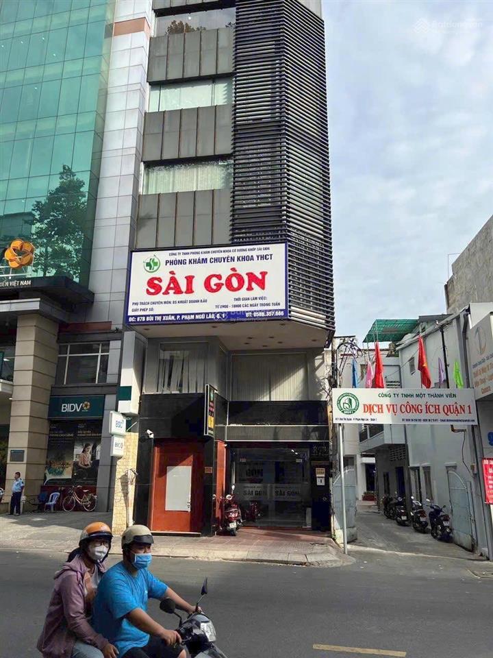 Bán nhà bùi thị xuân 127m²  hầm + 7 lầu  thu 200tr/tháng  quận 1  giá 80 tỷ