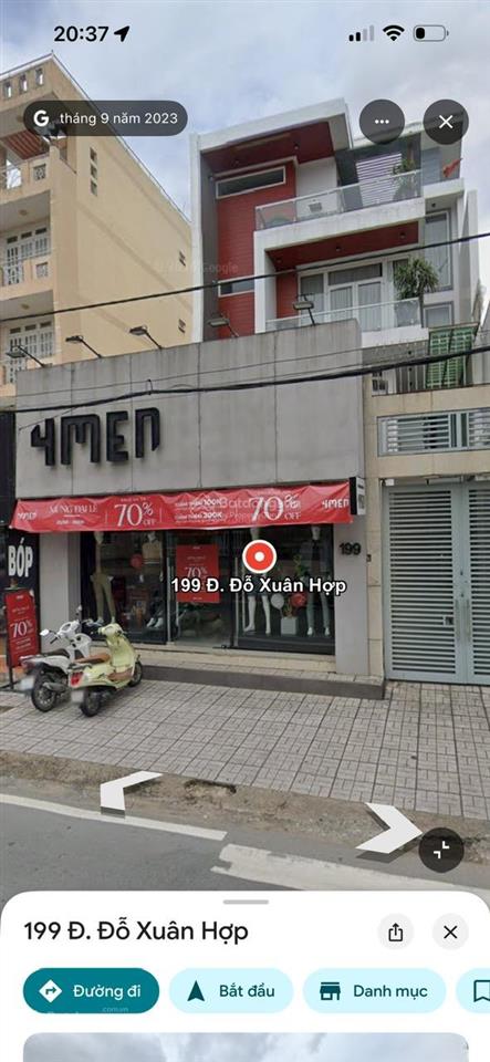 Cho thuê mặt bằng mặt tiền đường đỗ xuân hợp, ngang 6 * 20m