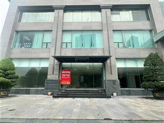 Cho thuê mặt bằng chân đế chung cư rainbow, dt 270m2 kđt tây nam linh đàm, vị trí lô góc 3 mặt tiền