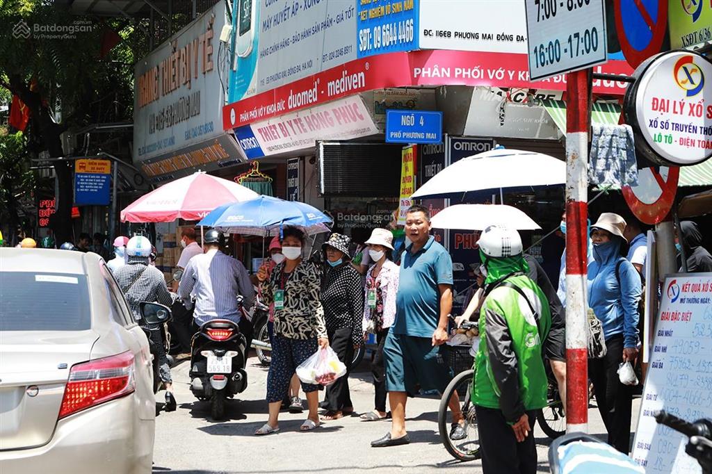 Cho thuê mặt phố phương mai, dt 80m, mt4.5m, gần bạch mai, đối diện bệnh viện, cực dễ kinh doanh