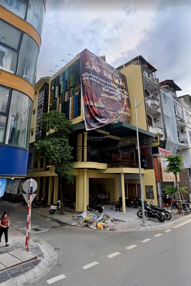 Siêu phẩm! mặt bằng lô góc trần duy hưng mt 10m, 95m 2 tầng, hợp làm showroom/cafe/f&b