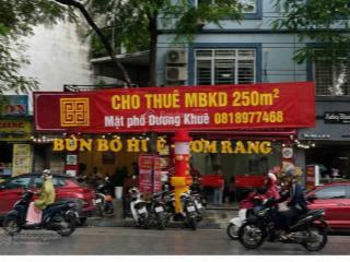 Cho thuê mbkd mặt phố dương khuê 250m2, mặt tiền 8.5m, vỉa hè rộng, vị trí đẹp trung tâm cầu giấy