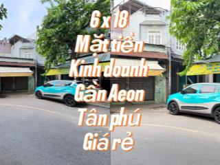 Bán nhà mặt tiền đường số 16, 6,9 tỷ, 90m2, 7pn, 3wc, gần aeon tân phú