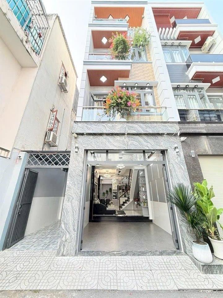 Nhà hxh ~70m2  4tầng  kdc thesun thông sài gòn mới  gara ô tô full nội thất nhỉnh 7 tỷ