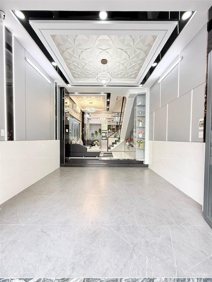 Nhà hxh ~70m2  4tầng  kdc thesun thông sài gòn mới  gara ô tô full nội thất nhỉnh 7 tỷ