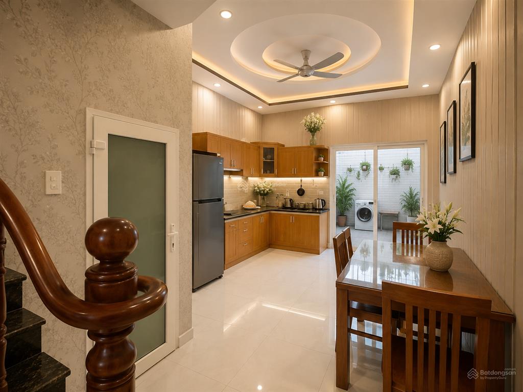 Bán nhà 4 tầng huỳnh tấn phát, nhà bè, 81m, gara ô tô, 5pn, nội thất đầy đủ, giá 7 tỷ nhỉnh