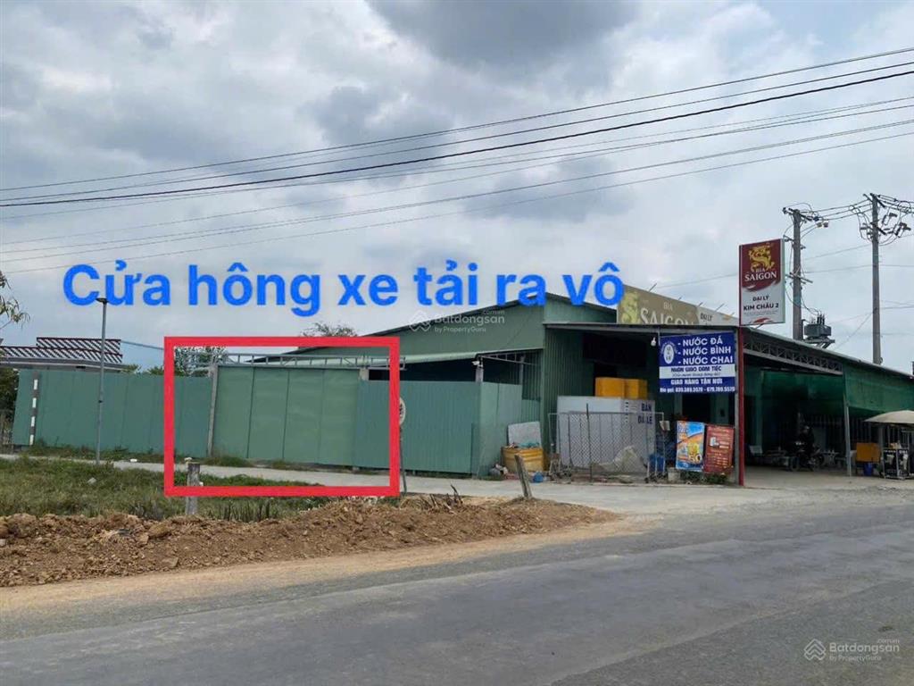Bán đất diện tích 415 m² thổ cư, đất 2 mặt tiền + làm kho sẵn 250m²