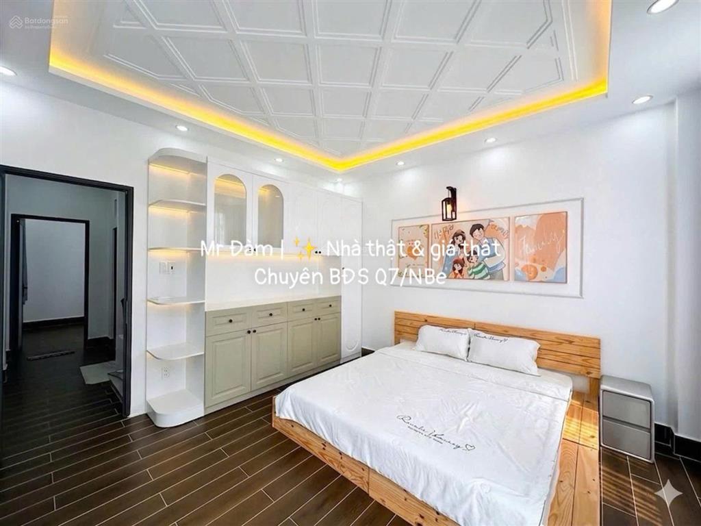 5,85 tỷ, sát q7 có ngay nhà 4 tầng sân thượng, 4pn xe hơi tới nhà