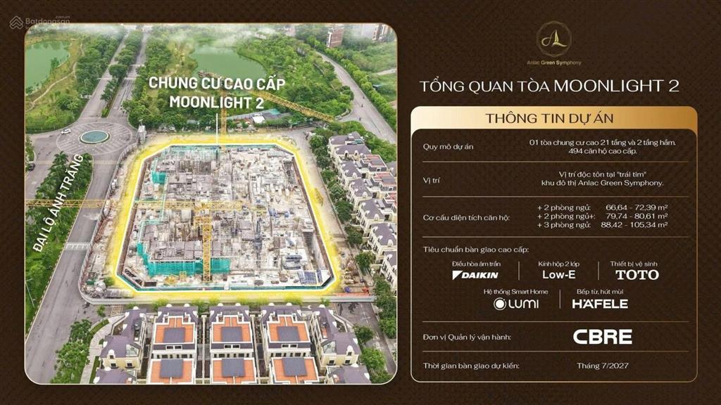 Moonlight 2 an lạc căn hộ cao cấp giữa lòng khu đô thị 5 sao phía tây hà nội