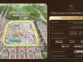 Moonlight 2 an lạc căn hộ cao cấp giữa lòng khu đô thị 5 sao phía tây hà nội