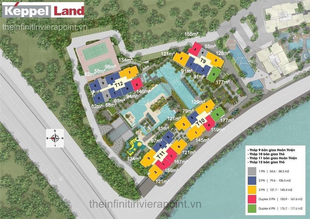 Cho thuê căn hộ 3pn, 140m2 tại the infiniti riviera point, giá tốt  uy tín