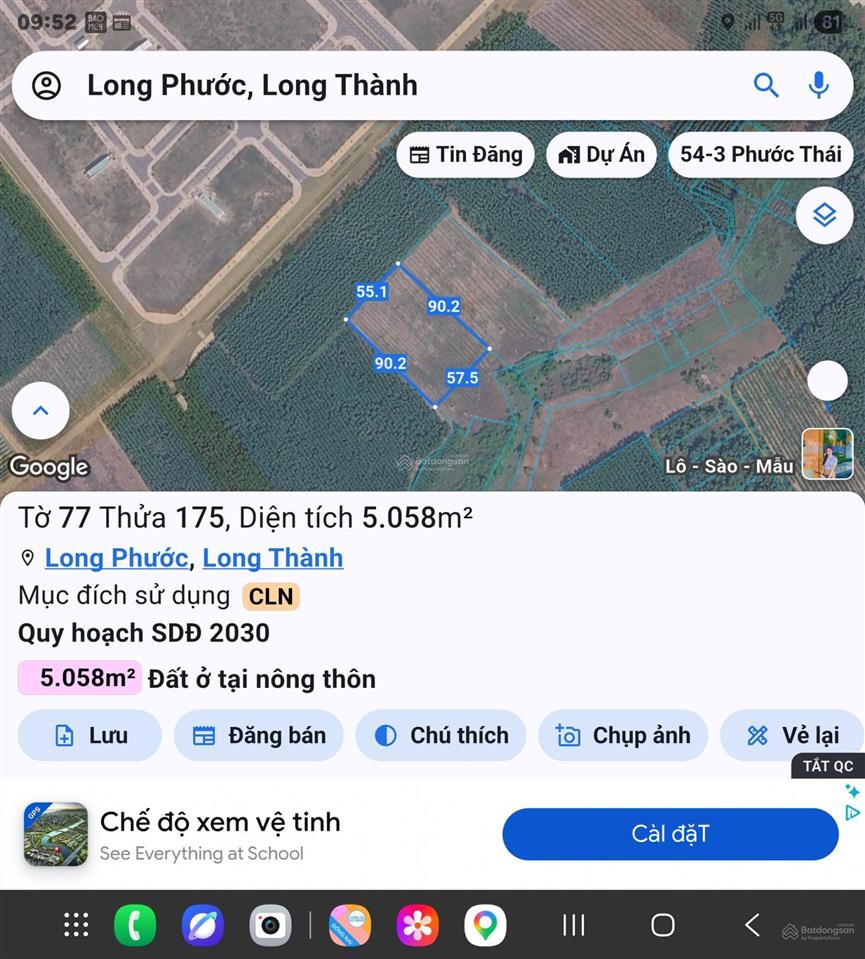 Bán đất tại khu tđc long phước, 20 tỷ, 5057m2, pháp lý đầy đủ