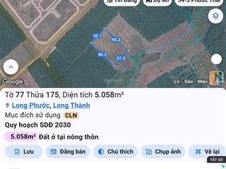 Bán đất tại khu tđc long phước, 20 tỷ, 5057m2, pháp lý đầy đủ