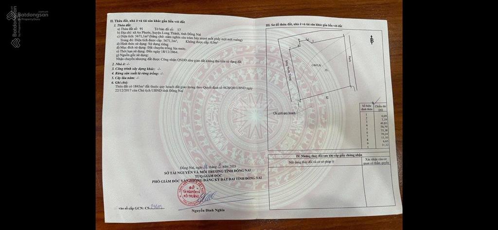Bán đất tại ấp 2 cầu rubi, 18 tỷ, 8000m2, pháp lý đầy đủ