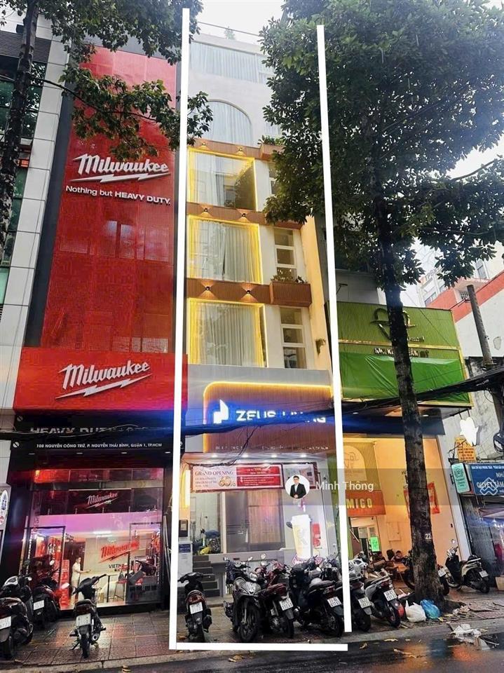 Nhà thật 100%  so sexy! dt 4.6 x 17.4  sàn 472.6m2  hầm 6t nhà 106 nguyễn công trứ chì 56 tỷ