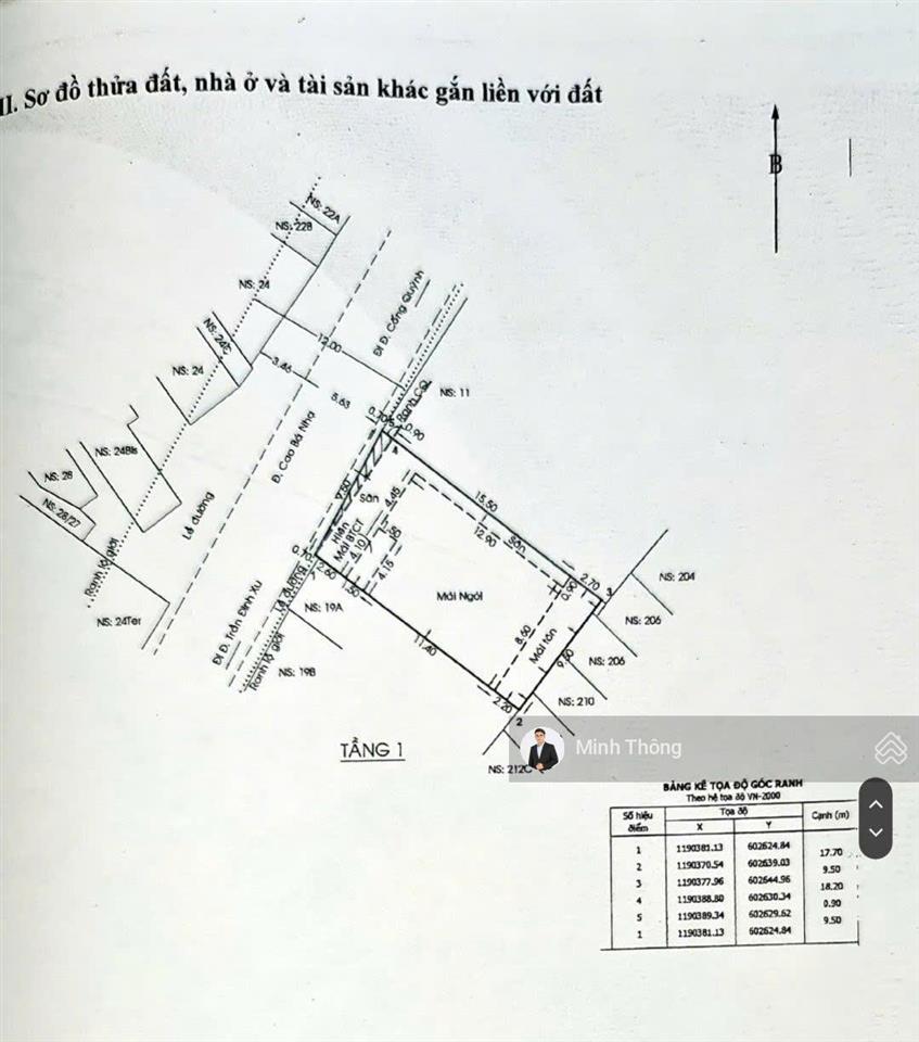 Bán gấp 19 cao bá nhạ, dt 9.5 x 19.5m  cn 170m2  ctxd h9t giá nổi bật chỉ 80 tỷ