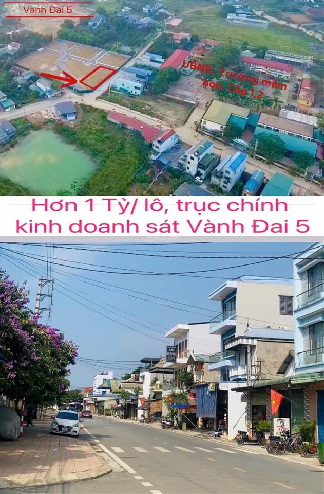 Đất sát vành đai 5 chỉ nhỉnh 1 tỷ ac có ngay lô đất tại thị trấn kinh doanh được gần ngay trung tâm