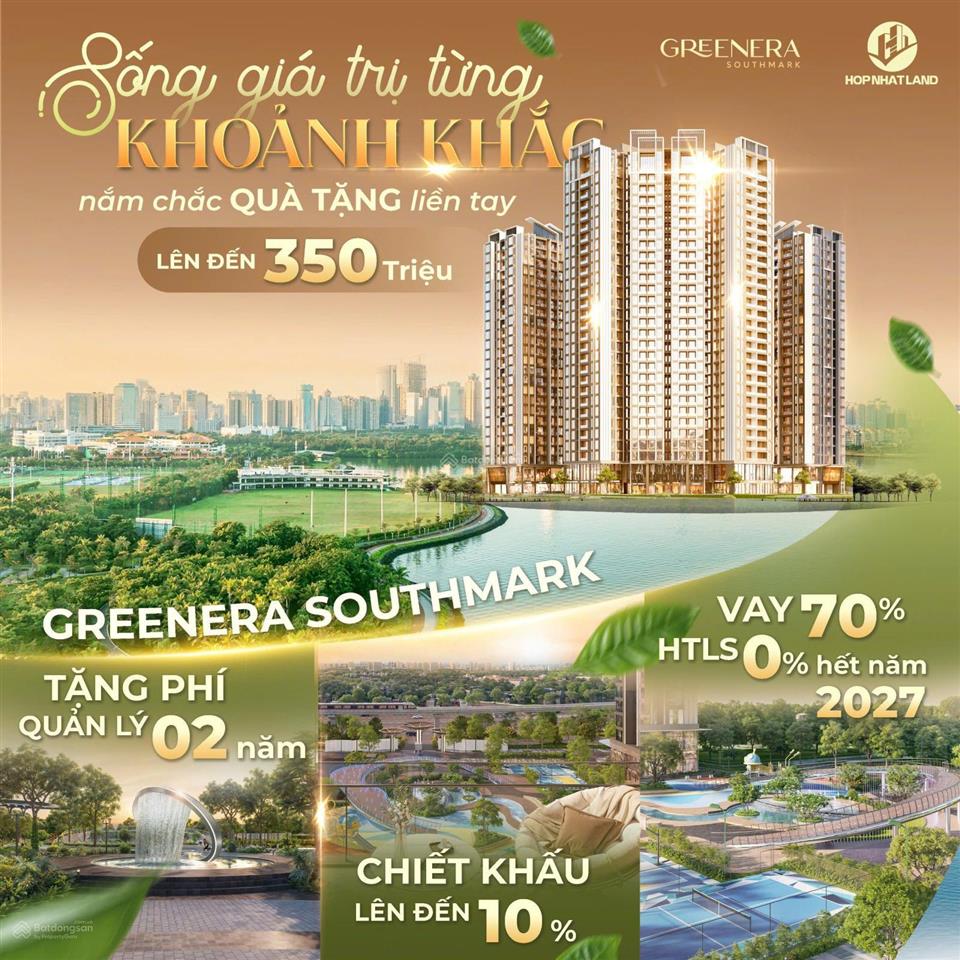 Bán căn hộ chung cư 3pn, 2wc, 98,64m2 tại greenera southmark, giá thỏa thuận, uy tín