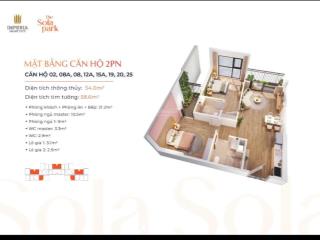 Bán căn hộ chung cư view đẹp tại imperia sola park, 4,6 tỷ, 54,4m2