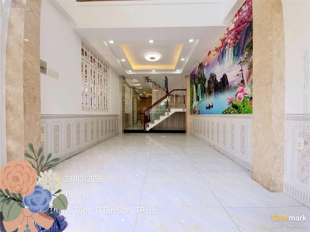 Trần thánh tông  dt 76m 5x15.1  8tỷ phường 15 tân bình