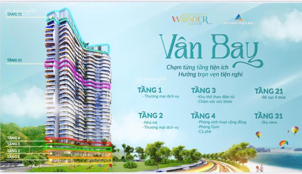 Bán căn hộ giá tốt 1pn+, 1wc tại đặc khu kinh tế vân bay tower, đông xá, vân đồn, dự kiến 2,9tỷ vnd